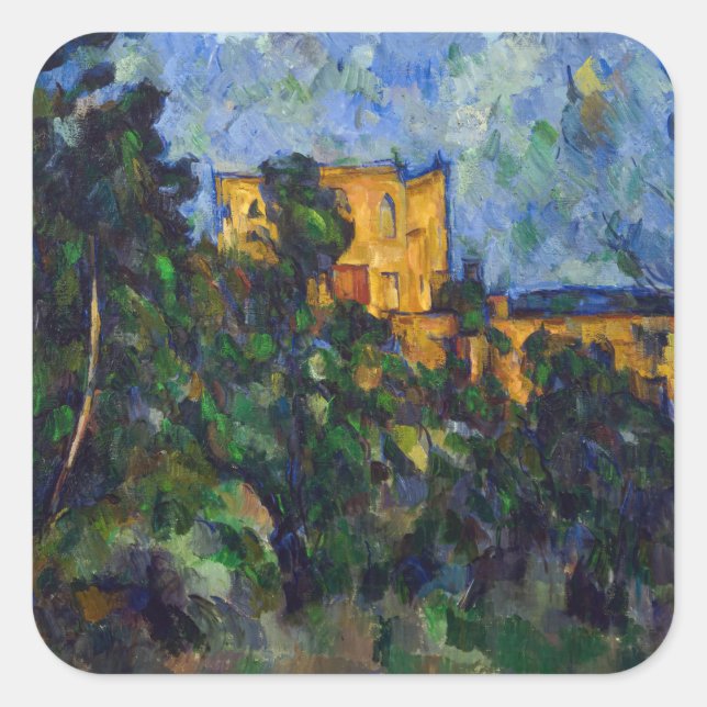 Paul Cezanne - Chateau Noir Square Sticker (Front)