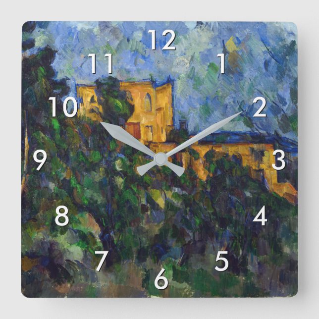 Paul Cezanne - Chateau Noir Square Wall Clock (Front)