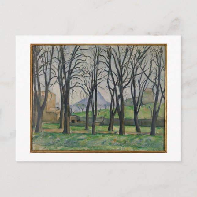 Paul Cezanne | Chestnut Trees at Jas de Bouffan, c Postcard (Front)