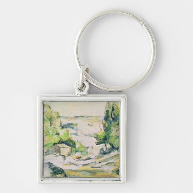 Paul Cezanne | Countryside in Provence Keychain (Front)