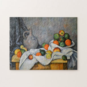 Paul Cezanne - Curtain, Jug and Fruit Bowl Jigsaw Puzzle