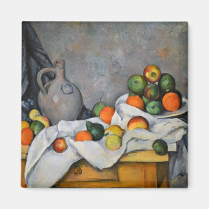 Paul Cezanne - Curtain, Jug and Fruit Bowl Magnet