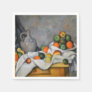 Paul Cezanne - Curtain, Jug and Fruit Bowl Napkin