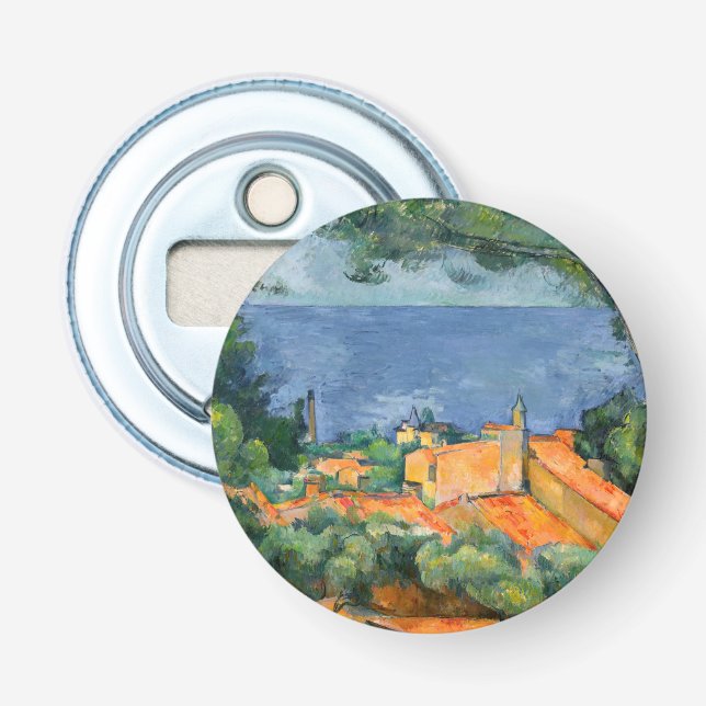 Paul Cezanne - Estaque with Red Roofs Bottle Opener (Front)