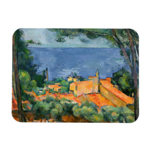 Paul Cezanne - Estaque with Red Roofs Magnet