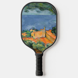 Paul Cezanne - Estaque with Red Roofs Pickleball Paddle