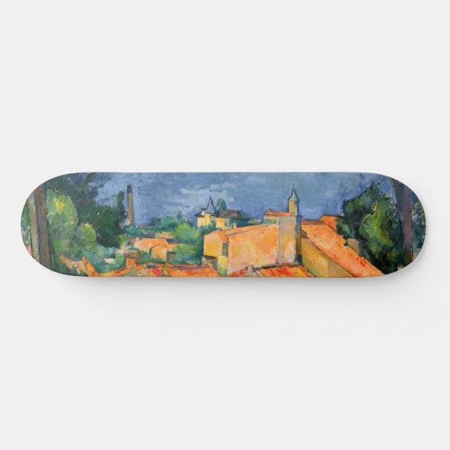Paul Cezanne - Estaque with Red Roofs Skateboard (Horz)