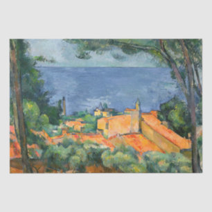 Paul Cezanne - Estaque with Red Roofs Tissue Paper