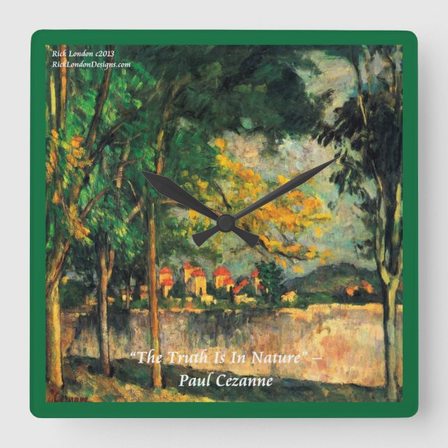 Paul Cezanne Famous Painting & Quote Wall Clock (Front)