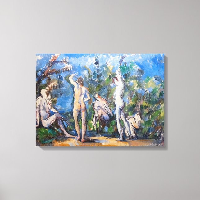 Paul Cezanne - Five Bathers Canvas Print (Front)