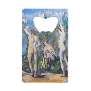 Paul Cezanne - Five Bathers Credit Card Bottle Opener