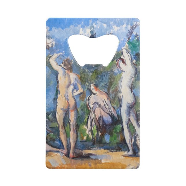 Paul Cezanne - Five Bathers Credit Card Bottle Opener (Front)