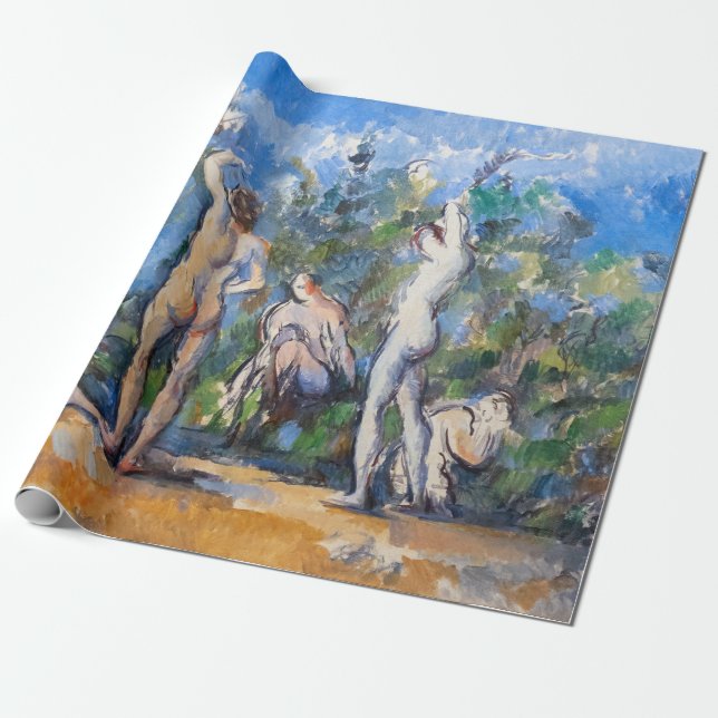 Paul Cezanne - Five Bathers Wrapping Paper (Unrolled)