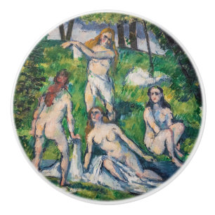 Paul Cezanne - Four Bathers Ceramic Knob