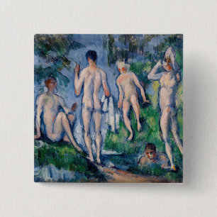 Paul Cezanne - Group of Bathers 2 Inch Square Button