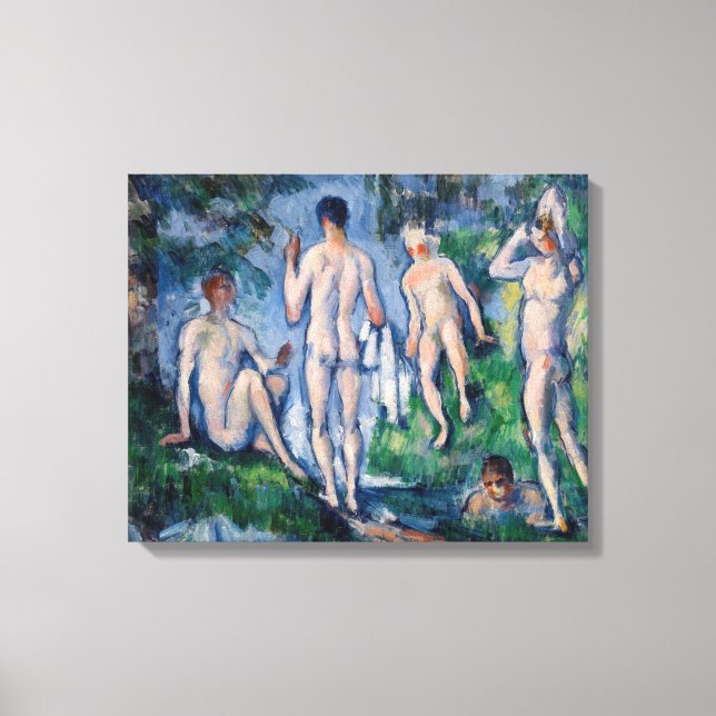 Paul Cezanne - Group of Bathers Canvas Print (Front)