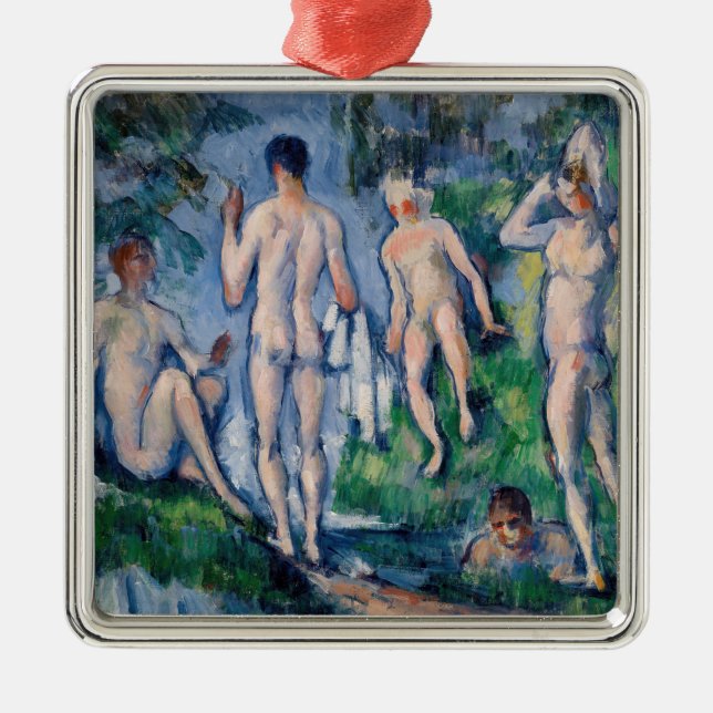 Paul Cezanne - Group of Bathers Metal Ornament (Front)