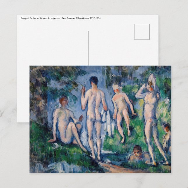 Paul Cezanne - Group of Bathers Postcard (Front/Back)