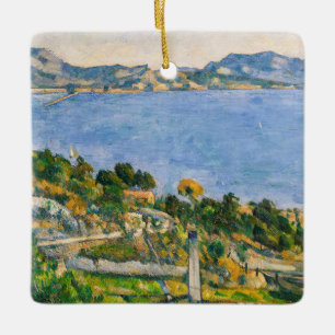 Paul Cezanne - Gulf of Marseille seen from Estaque Ceramic Ornament