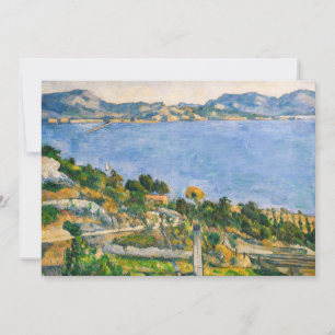 Paul Cezanne - Gulf of Marseille seen from Estaque Thank You Card