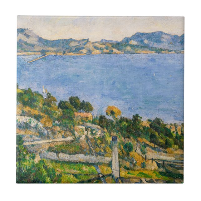 Paul Cezanne - Gulf of Marseille seen from Estaque Tile (Front)