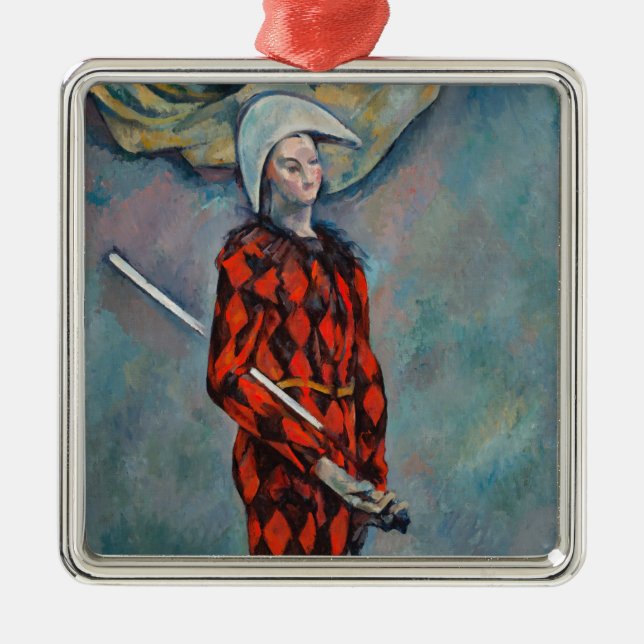 Paul Cezanne - Harlequin Metal Ornament (Front)
