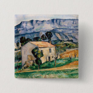 Paul Cezanne - House in Provence 2 Inch Square Button