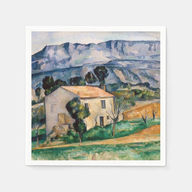 Paul Cezanne - House in Provence Napkin (Front)