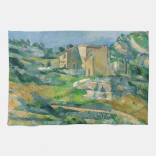 Paul Cezanne - Houses in Provence, Riaux Valley Kitchen Towel