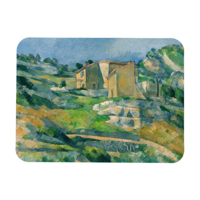 Paul Cezanne - Houses in Provence, Riaux Valley Magnet (Horizontal)