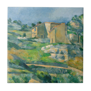 Paul Cezanne - Houses in Provence, Riaux Valley Tile