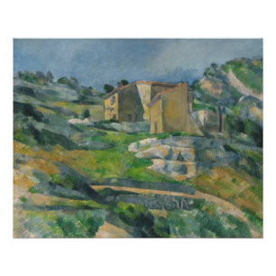Paul Cezanne   Houses in the Provence: The Riaux V Poster