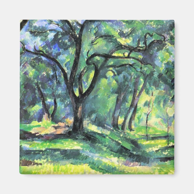 Paul Cezanne - In the Woods Magnet (Front)