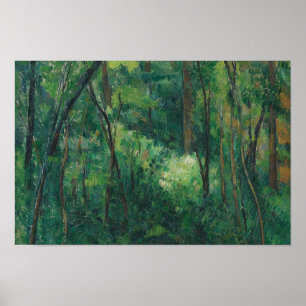 Paul Cezanne - Interior of a Forest Poster