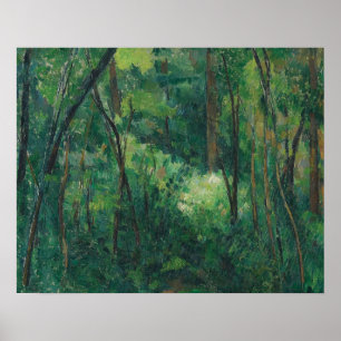 Paul Cezanne - Interior of a Forest Poster