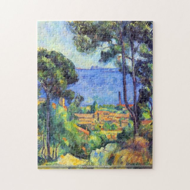 Paul Cezanne - Land scape Jigsaw Puzzle (Vertical)