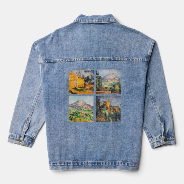 Paul Cezanne - Landscape Masterpieces Selection Denim Jacket (Back)