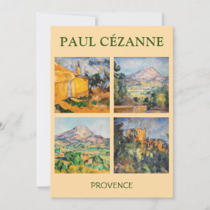 Paul Cezanne - Landscape Masterpieces Selection Invitation