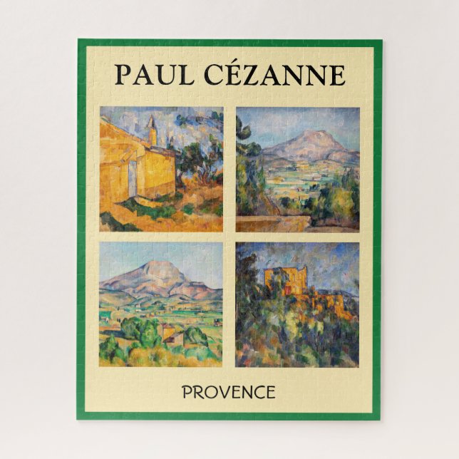 Paul Cezanne - Landscape Masterpieces Selection Jigsaw Puzzle (Vertical)