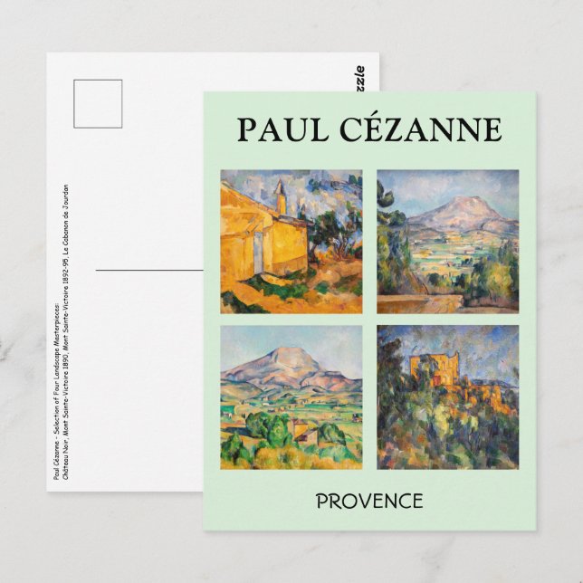 Paul Cezanne - Landscape Masterpieces Selection Postcard (Front/Back)
