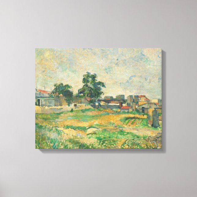 Paul Cezanne | Landscape near Paris, c. 1876 (oil  Canvas Print (Front)