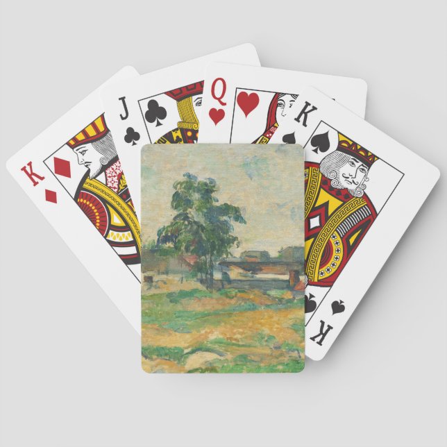 Paul Cezanne | Landscape near Paris, c. 1876 (oil  Playing Cards (Back)