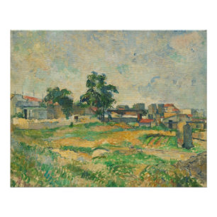 Paul Cezanne   Landscape near Paris, c. 1876 (oil  Poster