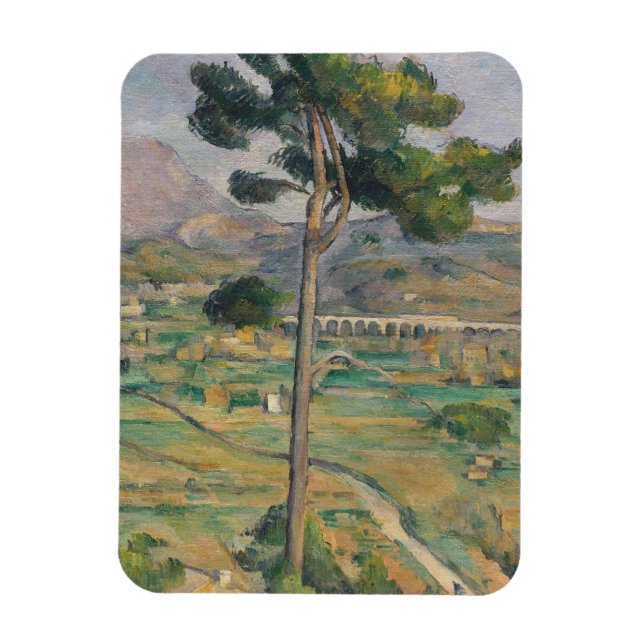 Paul Cezanne | Landscape with viaduct Magnet (Vertical)
