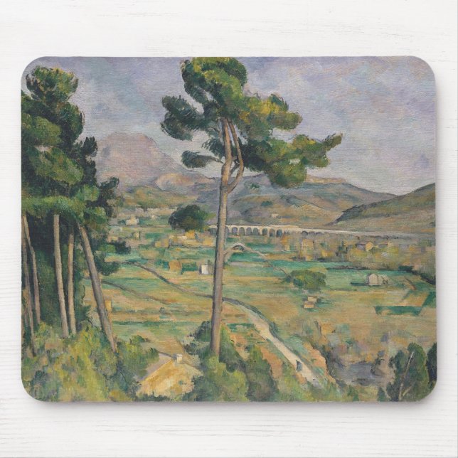 Paul Cezanne | Landscape with viaduct Mouse Pad (Front)