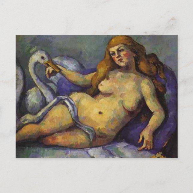 Paul Cezanne - Leda with Swan Postcard (Front)