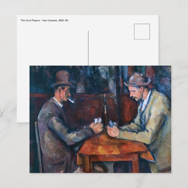 Paul Cezanne - Les Joueurs de Cartes (Devant / Derrière)