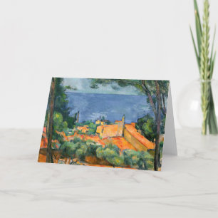Paul Cezanne - L'Estaque with Red Roofs Card
