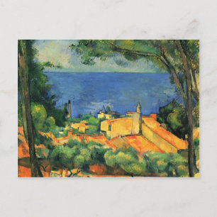 Paul Cezanne- L'Estaque with Red Roofs Postcard