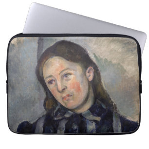 Paul Cezanne - Madame Cezanne with Loosened Hair Laptop Sleeve